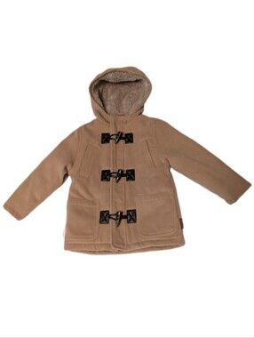 Hawke & Co Kids Tan Hooded Toggle Coat 4